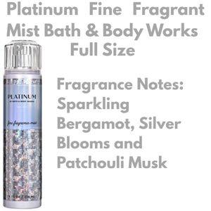 Platinum Fine Fragrance Notes Mist - Sparkling Bergamot, Silver blooms - One